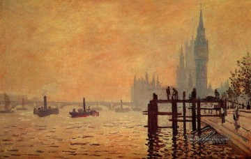 Die Themse unter Westminster Claude Monet Ölgemälde